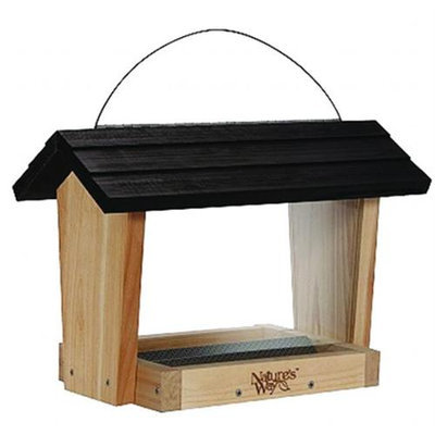 Natures Way Bird Hopper Feeder 6 Quart Cedar CWF18