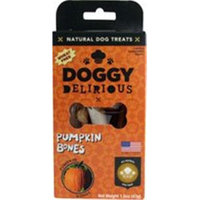Doggy Delirious Natural Dog Treats Pumpkin Bones - 1.5 oz