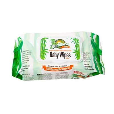 Bum Boosa Bamboo Products Baby Wipes - 24 Bulk Case 1920 Count
