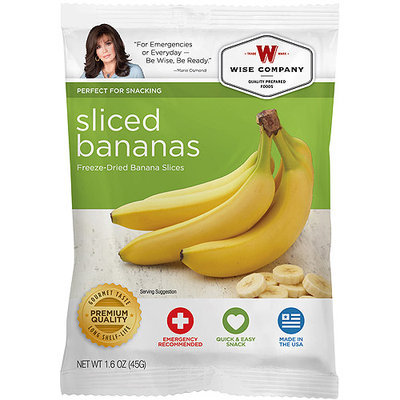 Wise Company Freeze-Dried Sliced Bananas, 1.6 oz