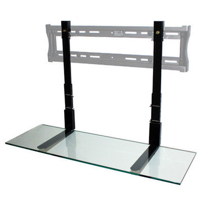 Simple Shelving Solutions 36 Black Glass Tv Smartshelf