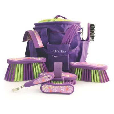 Desert Equestrian Inc - Luckystar Grooming Kit- Purple 9 Piece