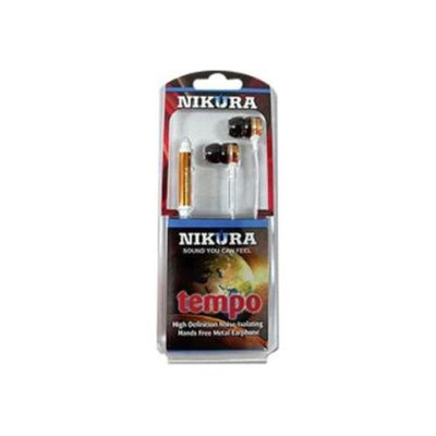Cam Consumer Products, Inc. Nikura TEMPO EAR BUDS Orange - CAM CONSUMER PRODUCTS, INC