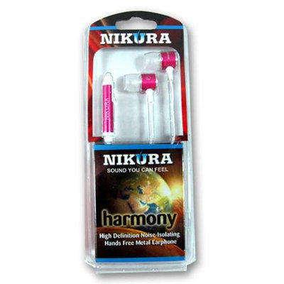 Cam Consumer Products, Inc. Nikura HARMONY EAR BUDS Pink - CAM CONSUMER PRODUCTS, INC