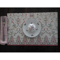 Belle Banquet Champagne Stain-Resistant Reusable Paper Placemats (Set of 6)