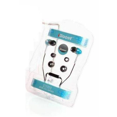 iBoost EP0807BL Stereo Earphones With Volume Control Blue
