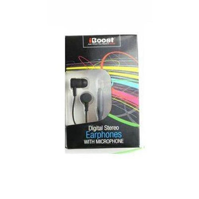 iBoost EPM1218BK Earphone With Built-In Microphone Black