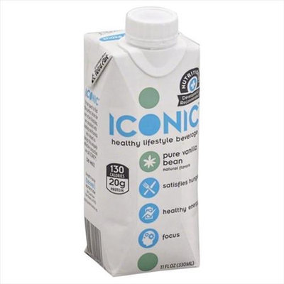 Iconic - Healthy Lifestyle Beverage Protein Drink Pure Vanilla Bean - 11 oz.