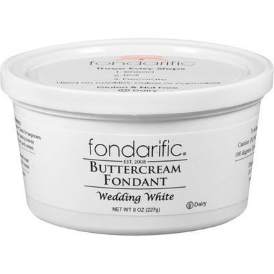 Fondarific Wedding White Buttercream Fondant, 8 oz