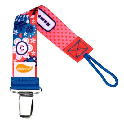 Personalized Pacifiers Ulubulu Personalized Pacifier Clip in Bloom