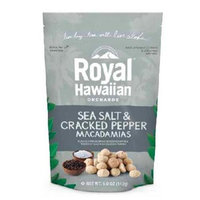 Royal Hawaiian Orchards BG17753 Royal Hawaiian Orchards Macdma SeaSalt-Crkd Pepper - 6x5OZ