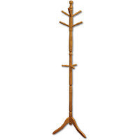 ORE International Wood Swivel Coat Rack, Natural
