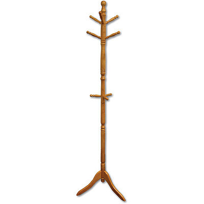 ORE International Wood Swivel Coat Rack, Natural