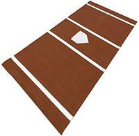 DuraPlay BaseBall 6 ft. x 12 ft. Home Plate Mat in Clay HPCL