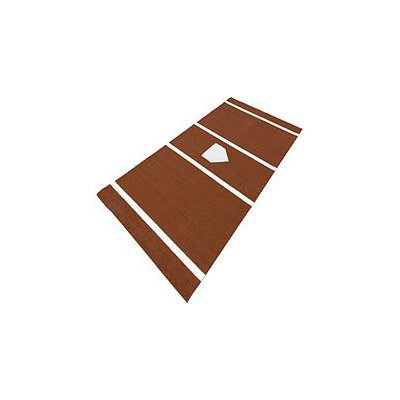 DuraPlay BaseBall 6 ft. x 12 ft. Home Plate Mat in Clay HPCL