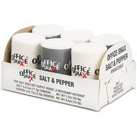 Office Snax Salt & Pepper Condiment Set, 6 pc