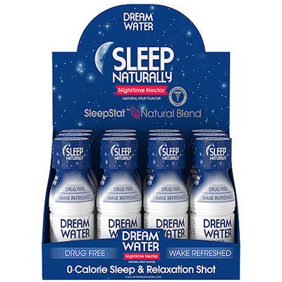Dream Water Nighttime Nectar 0-Calorie Sleep & Relaxation Shot, 2.5 fl oz, 12 count