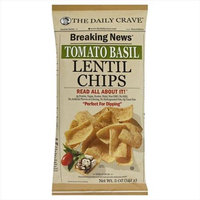 The Daily Crave 5 oz. Tomato Basil Lentil Chips - Case Of 8