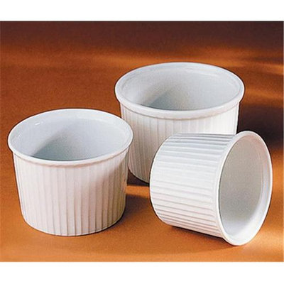Pillivuyt 4 oz. Deep Pleated Ramekin - Set of 4