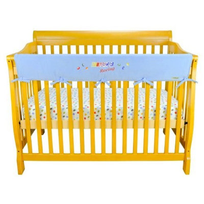 Trend Lab Fleece NASCAR CribWrap Wide Rail Cover for Crib Front or Back, Blue (Discontinued by Manufacturer)