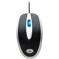 Gear Head OM3700UP Mouse - Optical Wired - Black, Silver