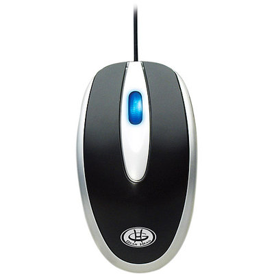 Gear Head OM3700UP Mouse - Optical Wired - Black, Silver