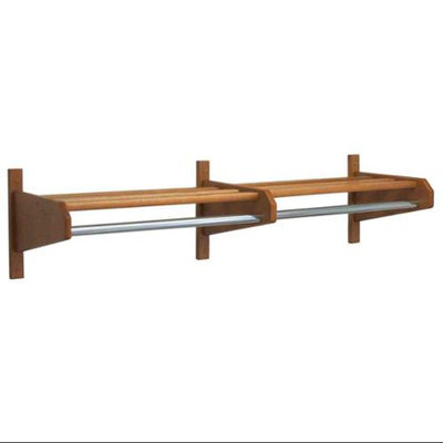 Wooden Mallet 48DCRMO 48 in. Oak Coat and Hat Rack in Medium Oak