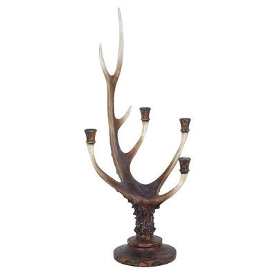 Crestview Collection Stag Polyresin Candelabra