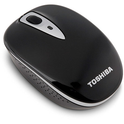 Toshiba PA3844U-1ETB Mouse - Optical - Wireless - Radio Frequency - Glossy Black