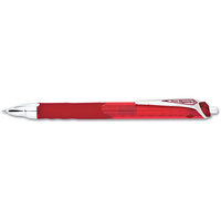 Pentel Hyper-G Roller Ball Retractable Gel Pen, Red Ink, Fine, Dozen