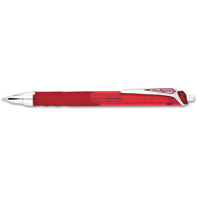 Pentel Hyper-G Roller Ball Retractable Gel Pen, Red Ink, Fine, Dozen