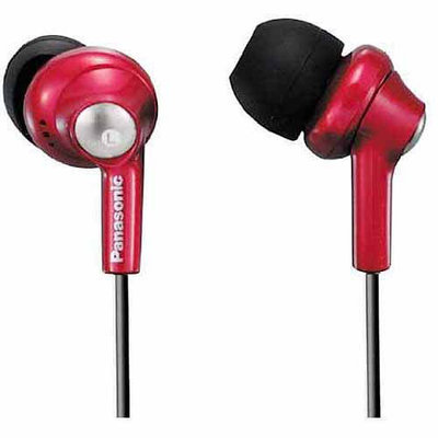 Panasonic RP-HJE280-R Ergofit In Ear Headphones- Red
