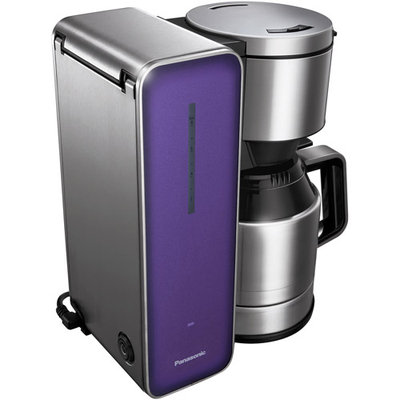 Panasonic Smoke 8-cup Stainless Steel/ Glass Finish Coffee Maker