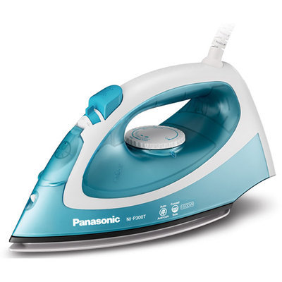 Panasonic Steam Iron Ni-p300t - Titanium Sole Plate - 6.76 Fl Oz Reservoir Capacity - 1780 W - Light Blue (nip300t)