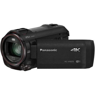 Panasonic HC-VX870 4K Ultra HD Wi-Fi Video Camera Camcorder with Wireless Smartphone Twin Video Capture