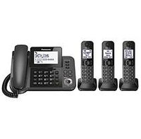 Panasonic DECT 6.0 Corded/Cordless Phone with Answering Machine and 3 Handsets