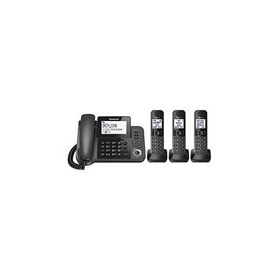 Panasonic DECT 6.0 Corded/Cordless Phone with Answering Machine and 3 Handsets