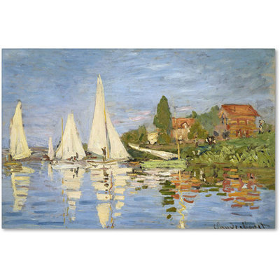 Trademark Glb Trademark Fine Art Claude Monet 'Regatta at Argenteuil' Canvas Art
