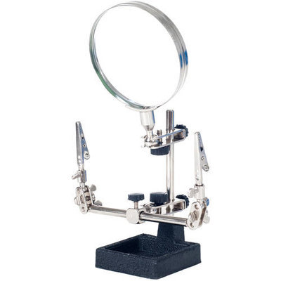 Trademark Global Games Stalwart 2x Helping Hand 3.5-inch Magnifier with Stand