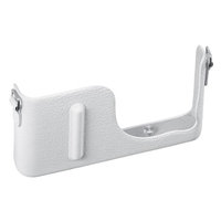 Samsung NX Mini Leather Jacket Case with Shoulder Strap, White