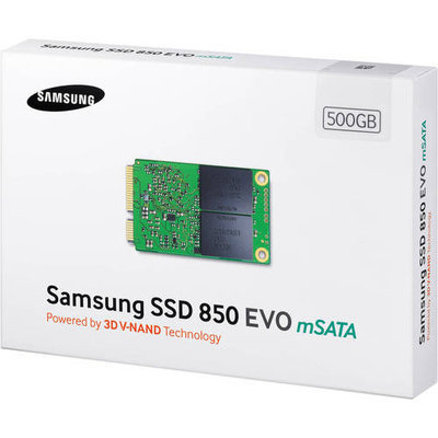 Samsung MZ-M5E500BW 850 EVO Series 500GB mSATA3 Solid State Drive (3D V-NAND)