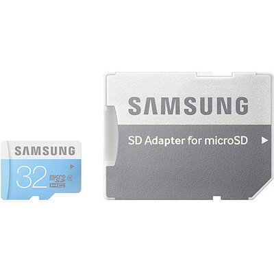 SAMSUNG 32GB microSDHC Flash Card With Adapter