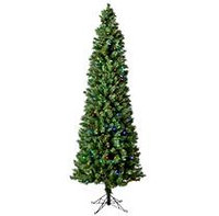 7 Ft Austrian Pine Color Changing Pre-lit Pencil Tree