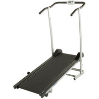 190 Space Saver Manual Treadmill with 2 Level Incline and Twin Flywheels