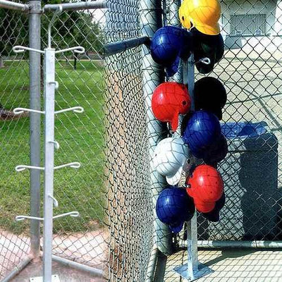 Athletic Connection Baseball Helmet Tree-Holds 12 Helmets-Mounts to Dugout Surface
