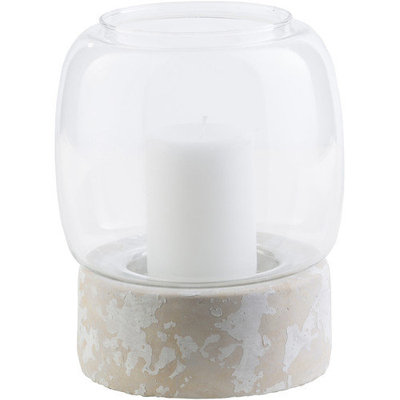Surya Odette Ceramic Hurricane, 10.6 H x 8.7 W x 8.7 D (Set of 2)