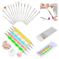 Insten Zodaca 20pcs Pack Nail Art Design Set Dotting Painting Drawing Polish Brush Pen Tools Silver