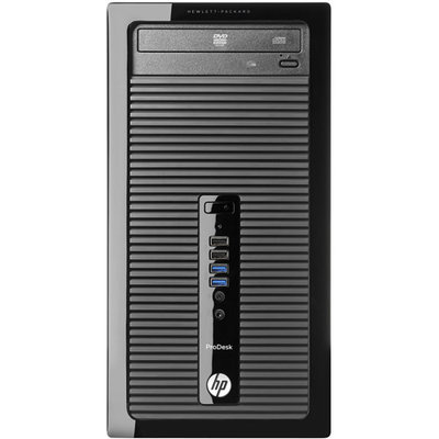 Hewlett Packard Hp Business Desktop Prodesk 400 G1 Desktop Computer - Intel Core I3 I3-4160 3.60 Ghz - Micro Tower - 4GB RAM - 500GB Hdd - Dvd-writer - Intel Hd Graphics 4400 - Windows 7 Professional (k1l17ut-aba)
