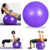 Eforcity INSTEN Purple Yoga with Hand Air Pump Fitness Exercise Stability Balance Ball