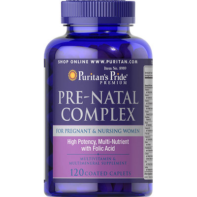 Puritan's Pride 2 Units of Pre-Natal Complex-120-Caplets